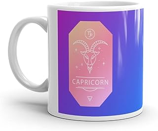 Gifts Bucket Zodiac Horoscope Signs Printed Ceramic Coffee Mug Tea Cup 11oz ( 320ml) Capricorn Horoscope Mug 1 Piece Zodiac Signs
