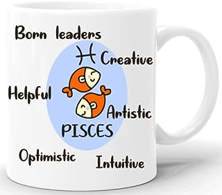 GiftZilla|Pisces Zodiac Sign Coffee Mug | Anime Design| Best Gift for Girlfriend , Boyfriend and Coffee Lovers, Tea Cup