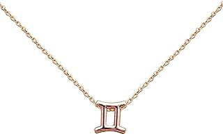 Peora Horoscope Zodiac Sign Gold Plated Pendant Necklace Jewellery Women Gifts