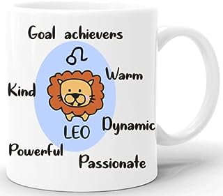 GiftZilla|Leo Zodiac Sign Coffee Mug | Anime Design| Best Gift for Girlfriend , Boyfriend and Coffee Lovers, Tea Cup
