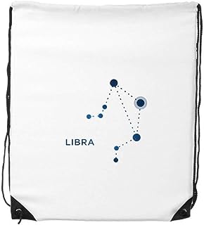 DIYthinker Libra Constellation Sign Zodiac Drawstring Backpack Shopping Gift Sports Bags One_Size MultiColor