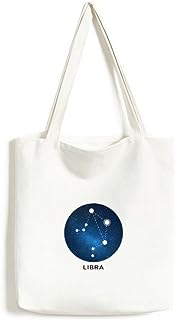 DIYthinker Libra Constellation Zodiac Sign Environmentally Washable Shopping Tote Canvas Bag Craft Gift 33 * 40cm Multicolor