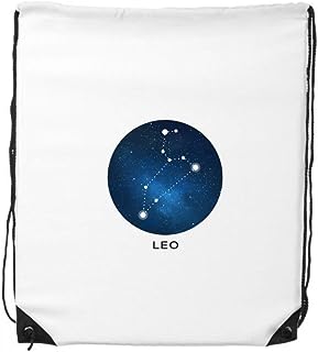 DIYthinker Leo Constellation Zodiac Sign Drawstring Backpack Shopping Gift Sports Bags One_Size MultiColor