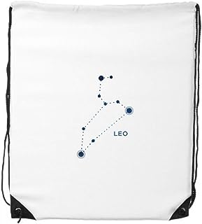 DIYthinker Leo Constellation Sign Zodiac Drawstring Backpack Shopping Gift Sports Bags One_Size MultiColor