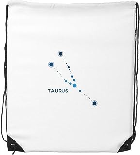 DIYthinker Taurus Constellation Sign Zodiac Drawstring Backpack Shopping Gift Sports Bags One_Size Multicolor