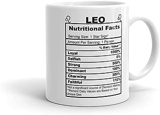CodersParadise Ceramic Leo Zodiac Sign Coffee Mug - Microwave Dishwasher Safe 325 ml / 11 Oz - Zodiac Sign Gift