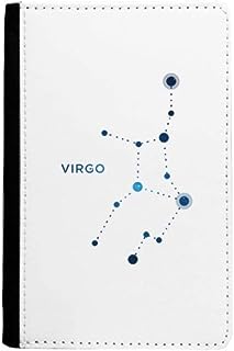 beatChong Virgo Constellation Sign Zodiac Passport Holder Travel Wallet Cover Case Card Purse