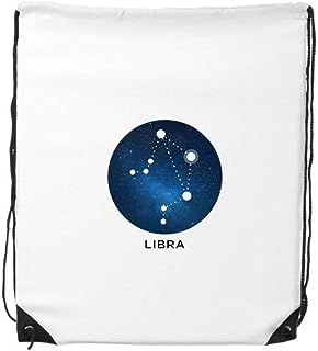 DIYthinker Libra Constellation Zodiac Sign Drawstring Backpack Shopping Gift Sports Bags One_Size MultiColor