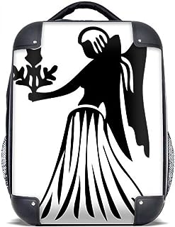 DIYthinker Constellation Virgo Zodiac Sign Hard Case Shoulder Carrying Children Backpack Gift 15" One Size Black