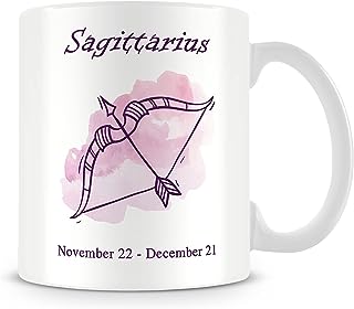 FA6 Ceramic Coffee Tea Mug Zodiac Sign Sagittarius Printed Mugs Gift for Friends, Birthday, Friendship Day