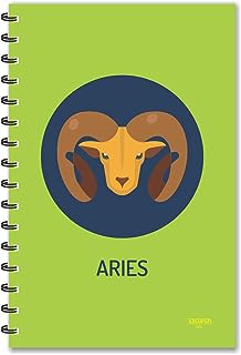 ESCAPER Aries Designer Zodiac Diary (Ruled - A5 Size - 8.5 x 5.5 inches) | Zodiac Sign Diary | Zodiac Notebook | Astrology Diary | Horoscope Diary | Diary 2023 | Diary for Boys | Diary for Girls | Diary for Kids | Diary for Office | Diary for Gift
