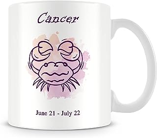 FA6 Ceramic Coffee Tea Mug Zodiac Sign Cancer Printed Mugs Gift for Friends, Birthday, Friendship Day