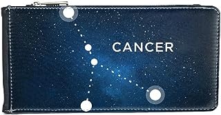 DIYthinker Cancer Constellation Zodiac Sign Multi-Card Faux Leather Rectangle Wallet Card Purse Gift