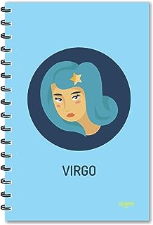 ESCAPER Virgo Designer Zodiac Diary (Ruled - A5 Size - 8.5 x 5.5 inches) | Zodiac Sign Diary | Zodiac Notebook | Astrology Diary | Horoscope Diary | Diary 2023 | Diary for Boys | Diary for Girls | Diary for Kids | Diary for Office | Diary for Gift