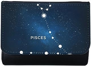 DIYthinker Pisces Constellation Zodiac Sign Multi-Function Faux Leather Wallet Card Purse Gift